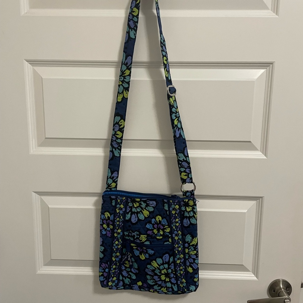 Vera Bradley Floral Blue Crossbody Bag